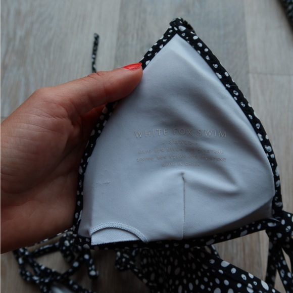 White fox speckeled black and white bikini - Picture 7 of 10